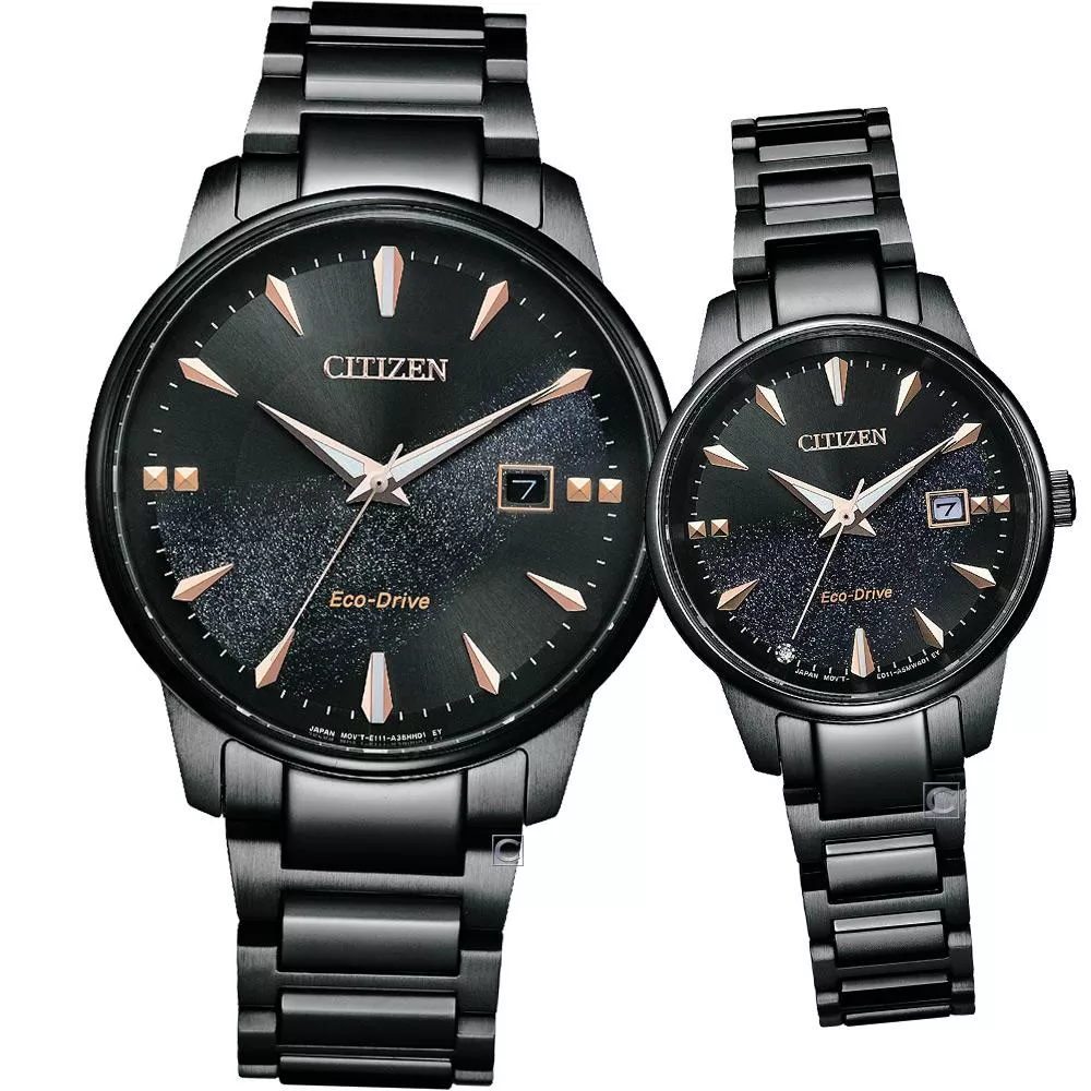 CITIZEN 星辰 璀璨星空光動能對錶(BM7595-89E+EW2595-81E) CITIZEN 星辰 璀璨星空光動能對錶(BM7595-89E+EW2595-81E)
