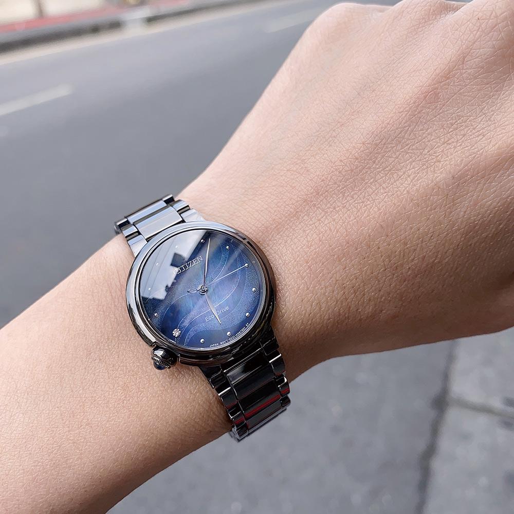 CITIZEN 星辰 L系列 透徹天空光動能女錶(EM0915-86N)30mm