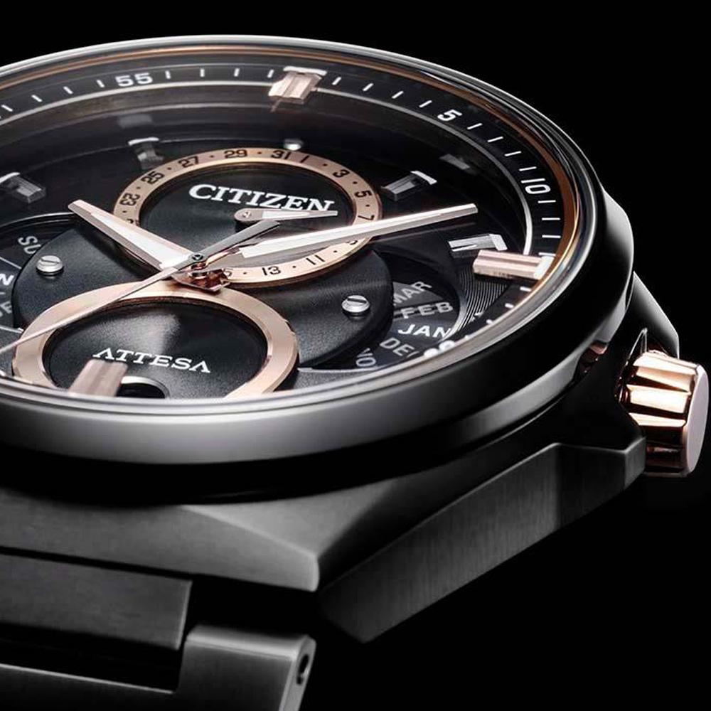 CITIZEN 星辰 GENT'S 三歷月相紳士男錶(BU0065-64E)黑/42mm