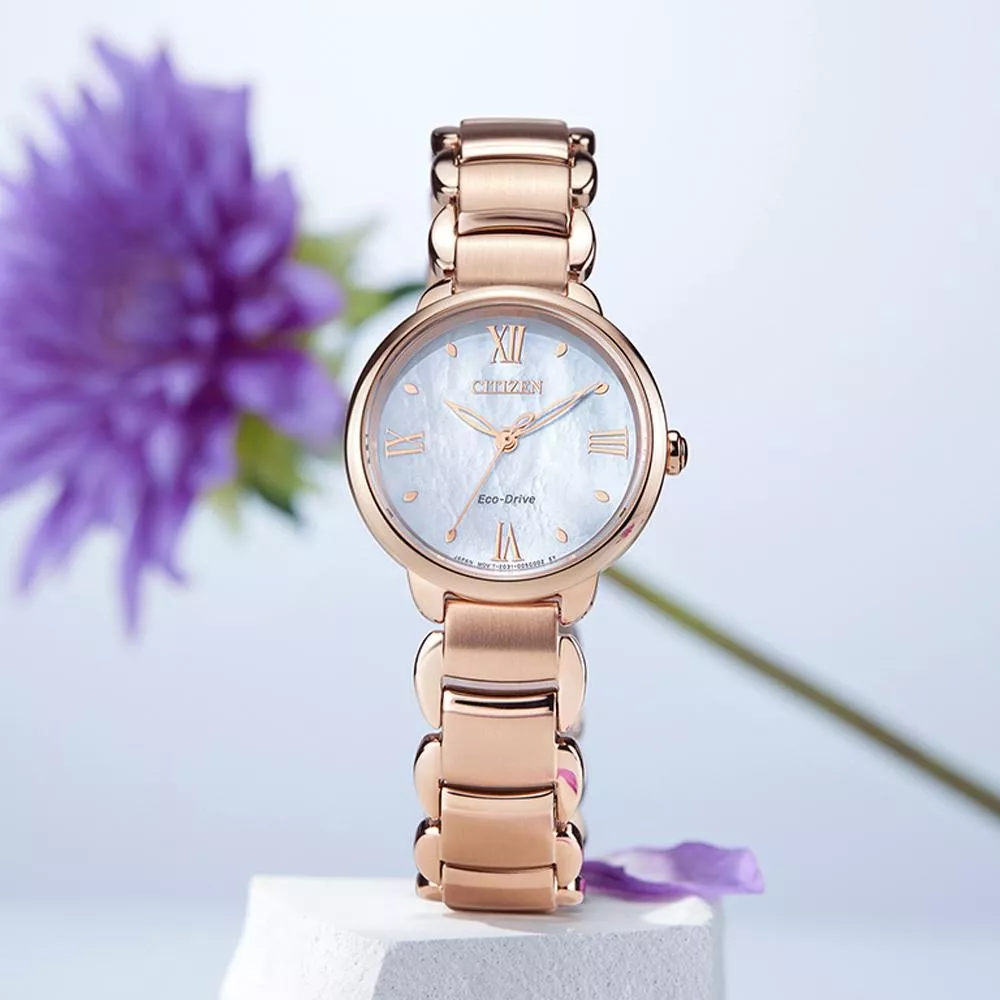 CITIZEN 星辰錶 L系列 簡約優雅光動能腕錶-28mm EM0928-84D CITIZEN 星辰錶 L系列 簡約優雅光動能腕錶-28mm EM0928-84D