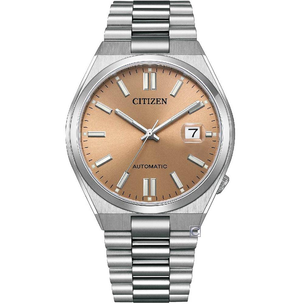 CITIZEN星辰 Mechanical PANTONE限定 時尚機械腕錶-NJ0158-89Y/棕40mm