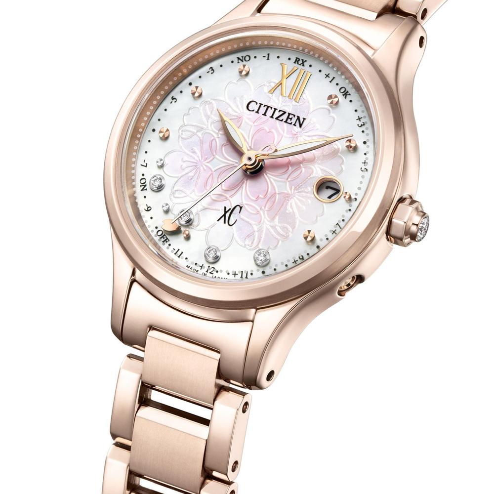 CITIZEN 星辰錶 xC 光動能 鈦金屬 電波錶 女錶 手錶 藍寶石-ES9497-88X