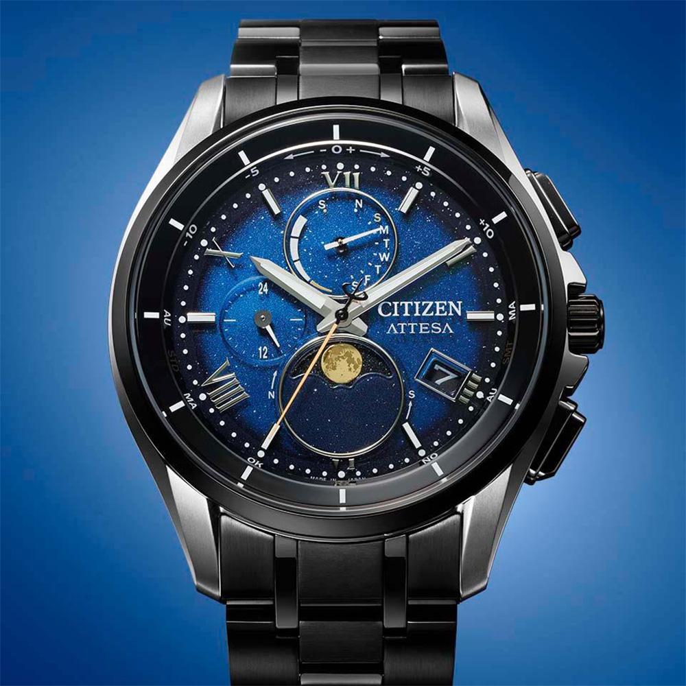 CITIZEN 星辰 ATTESA 30 週年限量超級鈦 光動能電波男錶-41.5mm BY1007-60L