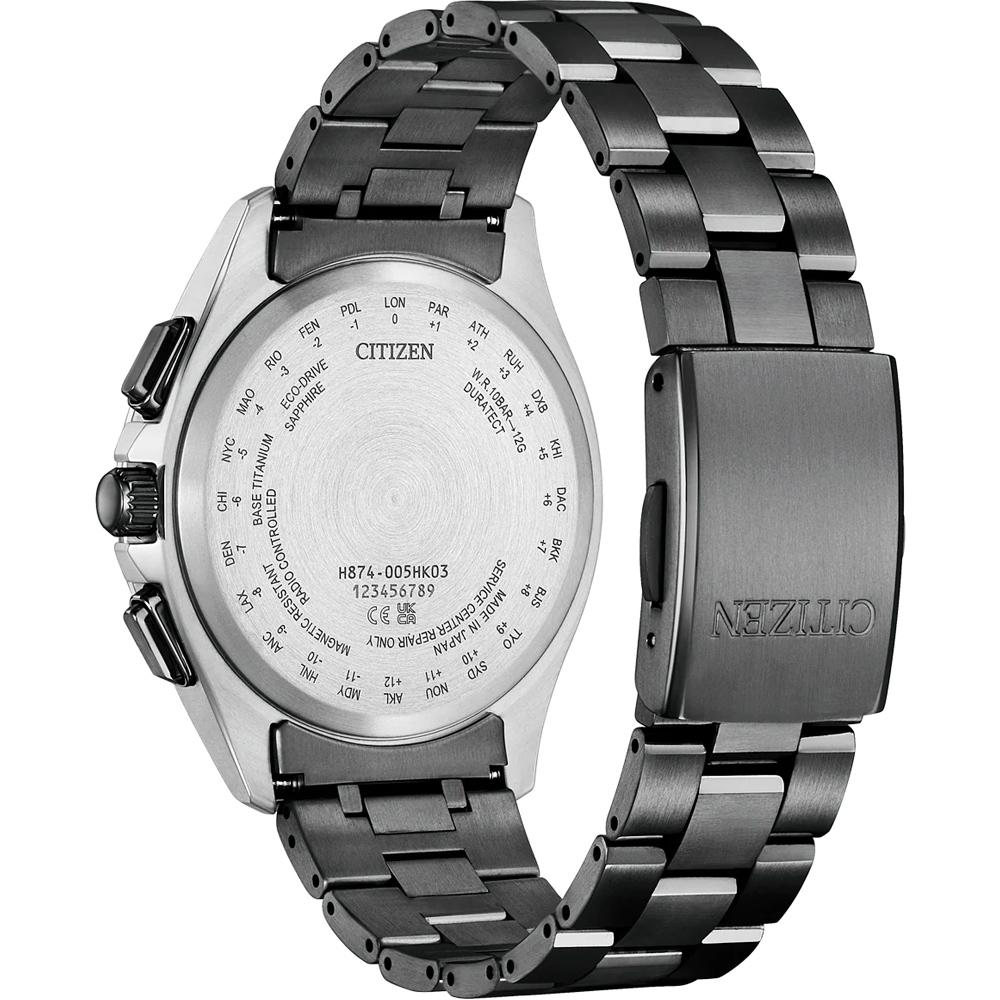 CITIZEN 星辰 ATTESA 30 週年限量超級鈦 光動能電波男錶-41.5mm BY1007-60L