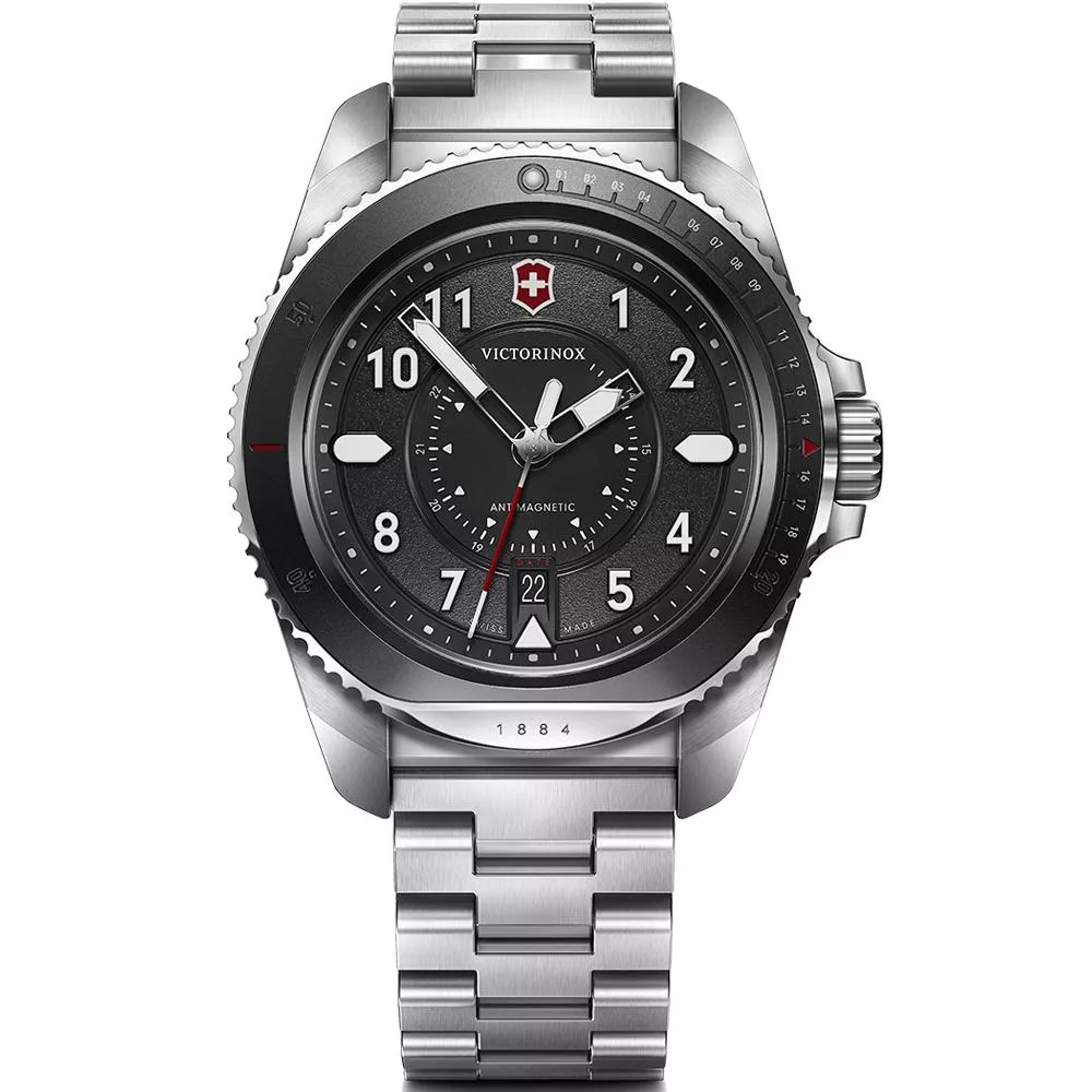 Victorinox 瑞士維氏 JOURNEY 1884 200米潛水腕錶(VISA-242009)黑/43mm