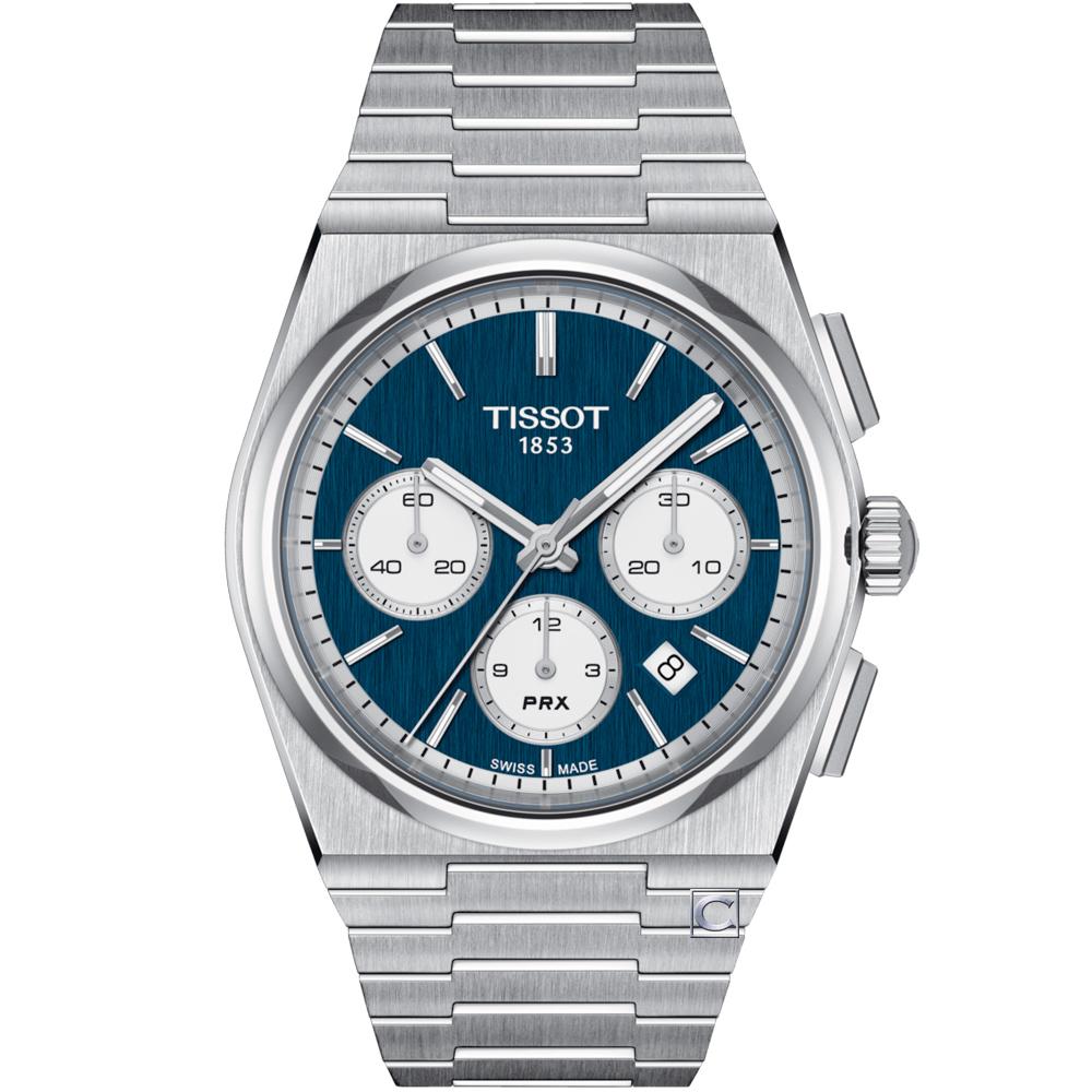 TISSOT 天梭 官方授權 PRX 計時機械錶 男錶 手錶-T1374271104100