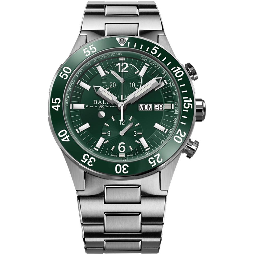 BALL 波爾錶 Roadmaster Rescue Chronograph 即刻救援 計時機械腕錶-DC3030C-S2-GR 綠/41mm