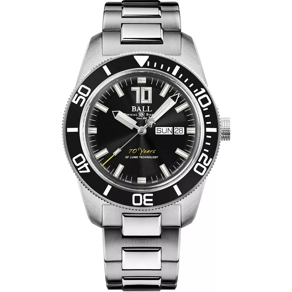 BALL 波爾 Engineer Master II 彩虹夜光科技70周年紀念機械腕錶(DM3308A-S2-BKR)/42mm