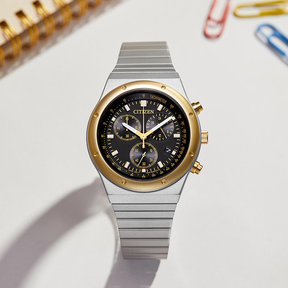 CITIZEN 星辰 復刻計時腕錶-AT2544-64E