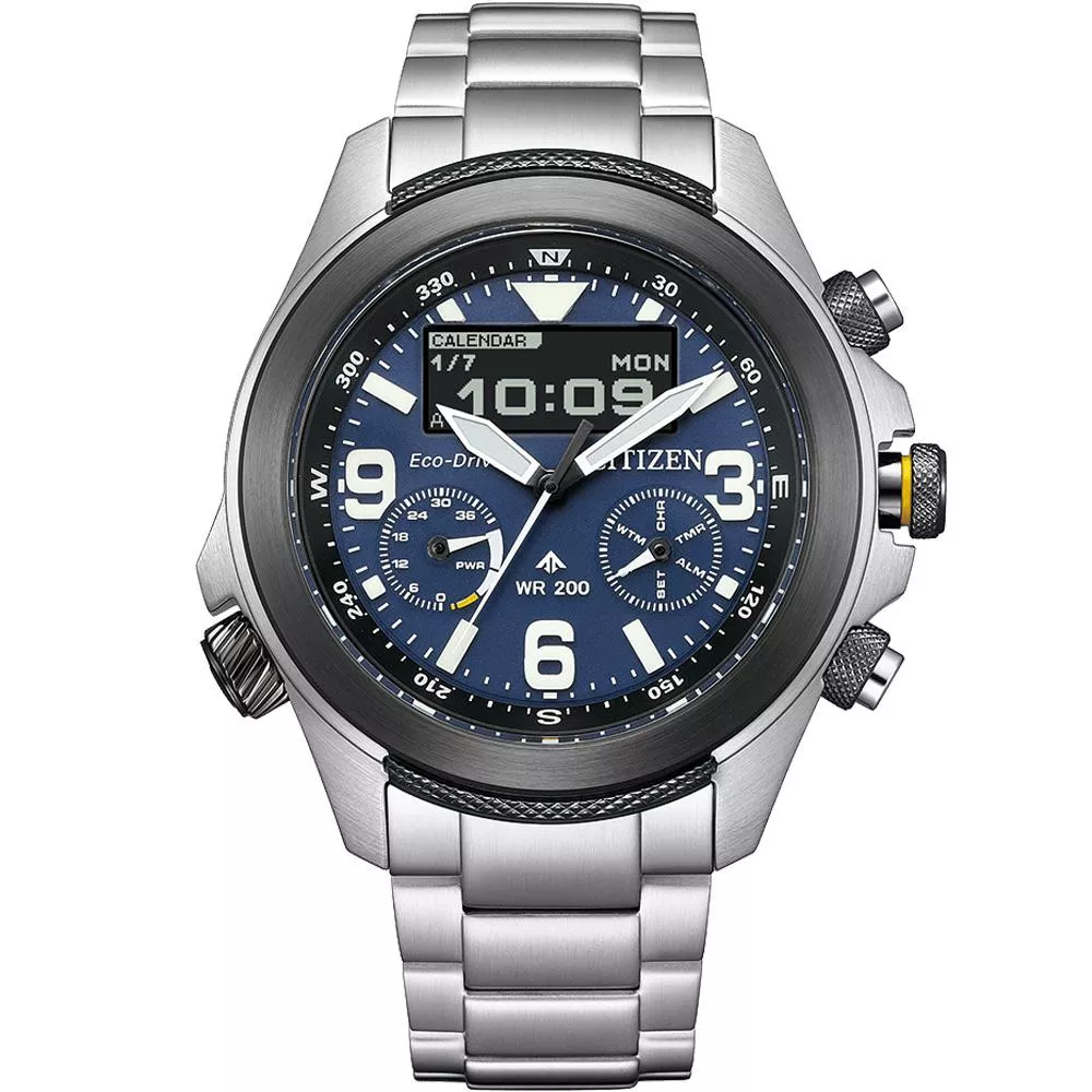 CITIZEN 星辰 Promaster 雙顯 光動能運動錶-JV1006-51L CITIZEN 星辰 Promaster 雙顯 光動能運動錶-JV1006-51L