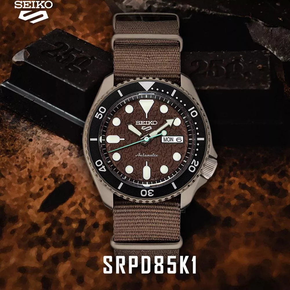 SEIKO 精工 5 Sports 系列潮流機械錶4R36-07G0E(SRPD85K1) SEIKO 精工 5 Sports 系列潮流機械錶4R36-07G0E(SRPD85K1)