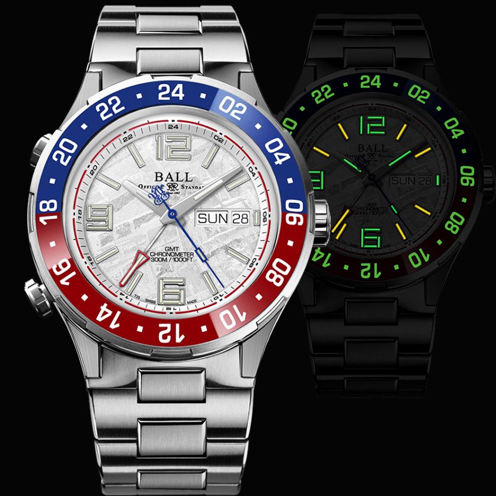 BALL 波爾錶Roadmaster 海洋 GMT 隕石面 機械錶 男錶 手錶 (40mm) DG3000A-S10CJ-MSL