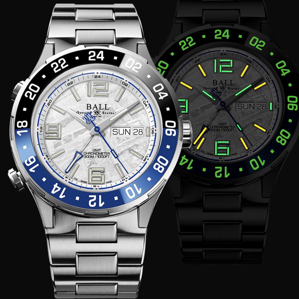 BALL 波爾錶Roadmaster 海洋 GMT 隕石面 機械錶 男錶 手錶 (40mm) DG3000A-S11CJ-MSL