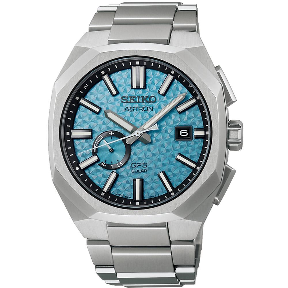 SEIKO 精工 Astron 晨星 限量 鈦 多邊形 GPS衛星定位 萬年曆 太陽能 手錶-SSJ027J1/3X62-0AF0B