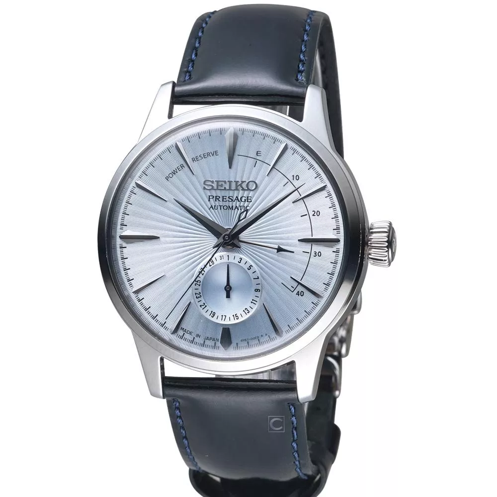 SEIKO Presage 調酒師中央動力儲存顯示機械錶-4R57-00E0B/SSA343J1 SEIKO Presage 調酒師中央動力儲存顯示機械錶-4R57-00E0B/SSA343J1