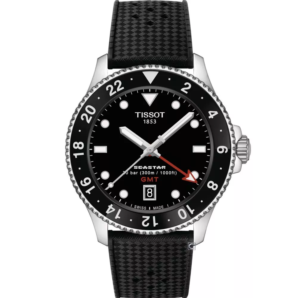 Tissot 天梭錶 Seastar 1000 海星 GMT 雙時區潛水錶-T1208521705100 Tissot 天梭錶 Seastar 1000 海星 GMT 雙時區潛水錶-T1208521705100