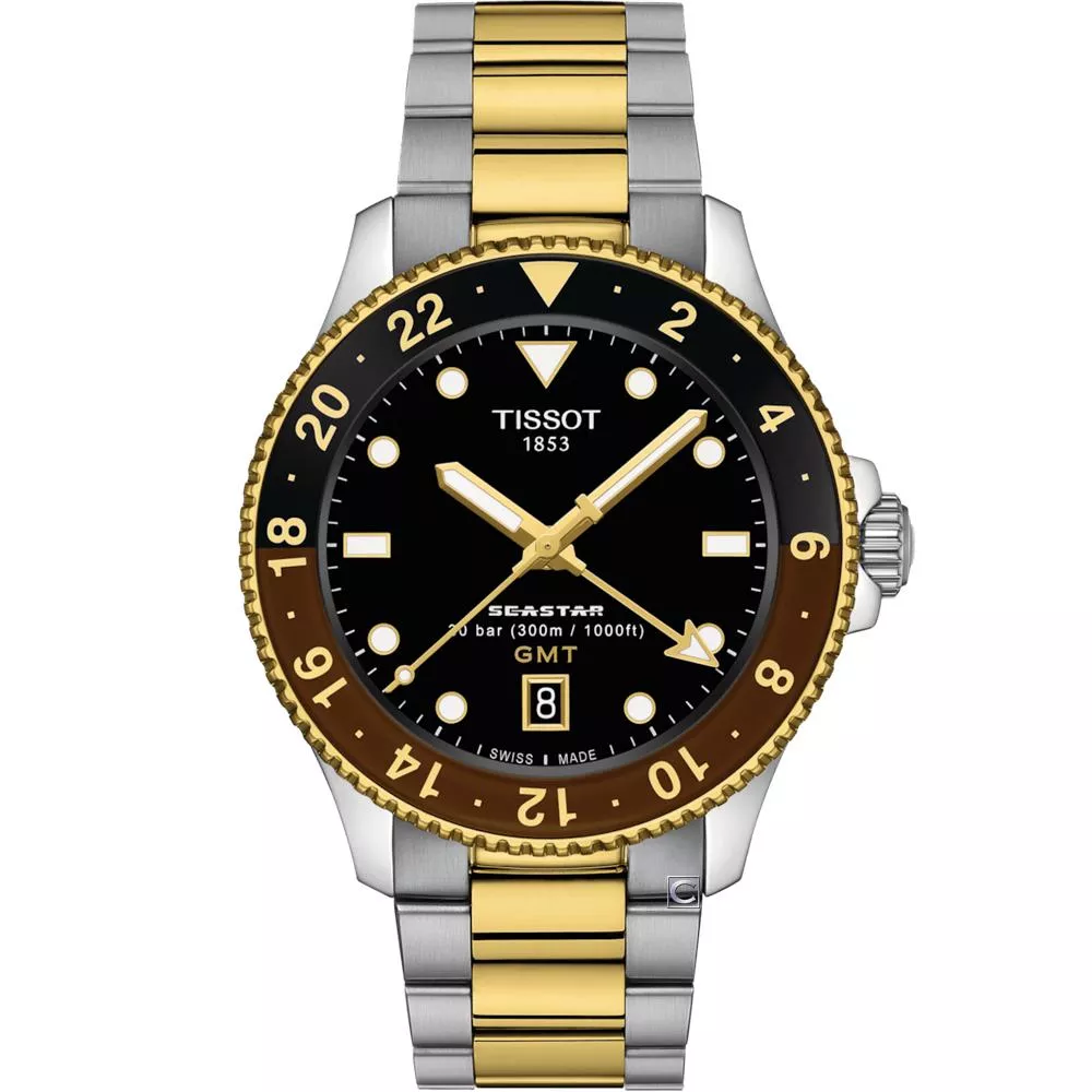 Tissot 天梭錶 Seastar 1000 海星 GMT 雙時區潛水錶-T1208522205100 Tissot 天梭錶 Seastar 1000 海星 GMT 雙時區潛水錶-T1208522205100