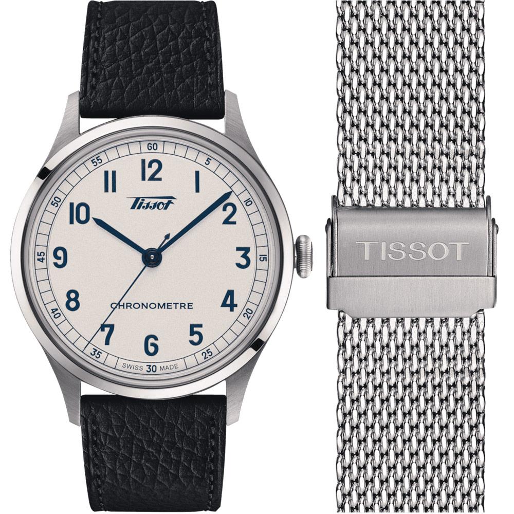 TISSOT 天梭錶 Heritage 1938 傳承系列天文台認證機械錶-T142.464.16.032.00/ 39mm套錶