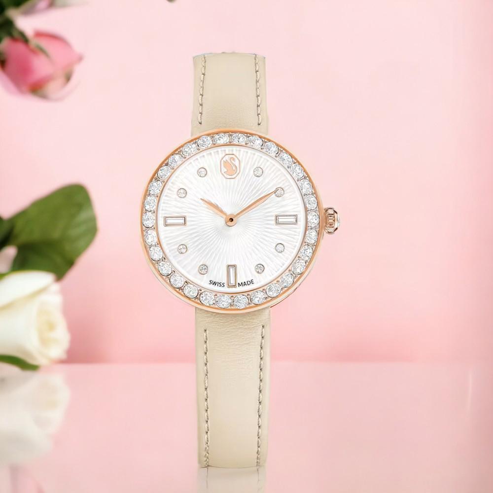 SWAROVSKI 施華洛世奇 Certa系列 自信優雅皮帶款 女錶-30mm 5672968