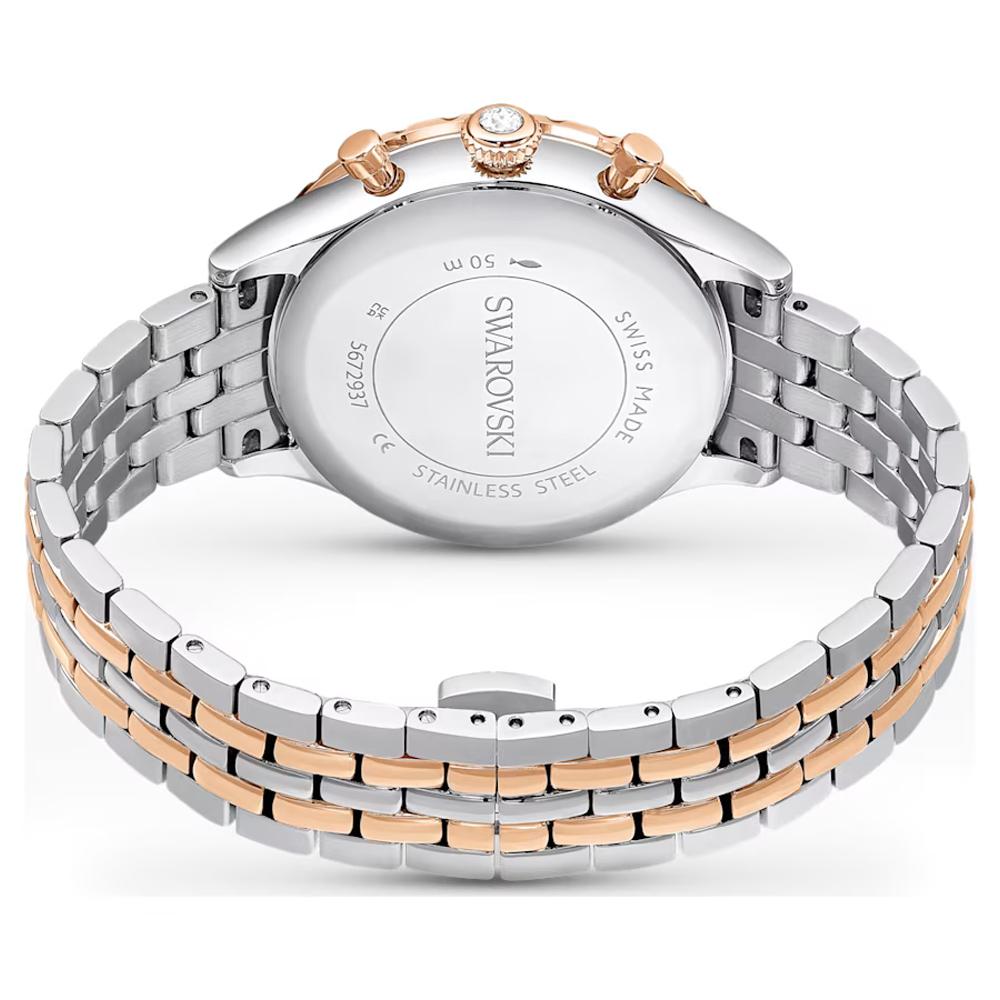 SWAROVSKI 施華洛世奇 Octea Chrono系列時尚腕錶-銀色37mm 5672937