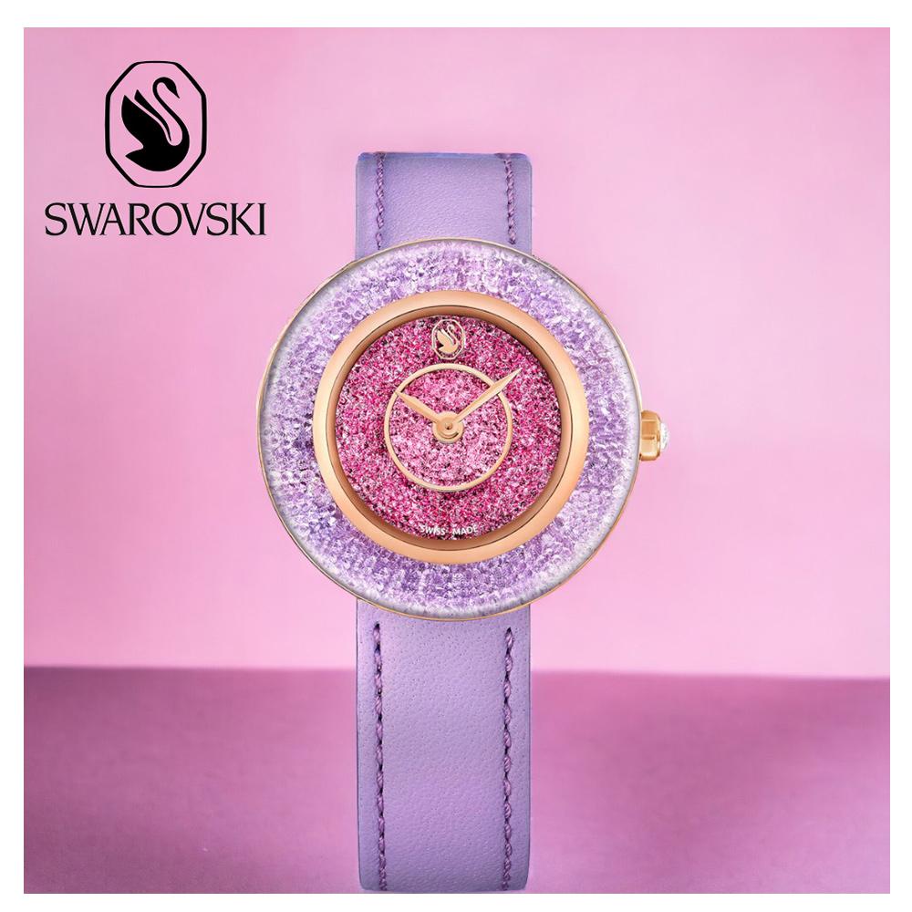 SWAROVSKI 施華洛世奇 Crystalline Lustre 水晶光彩石英手錶-33mm 5656896