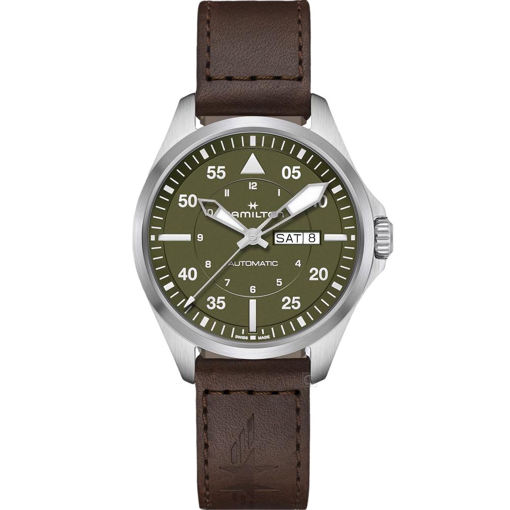 Hamilton 漢米爾頓 Khaki Aviation 卡其航空系列機械錶/ 42mm 飛行錶 男錶-H64635560