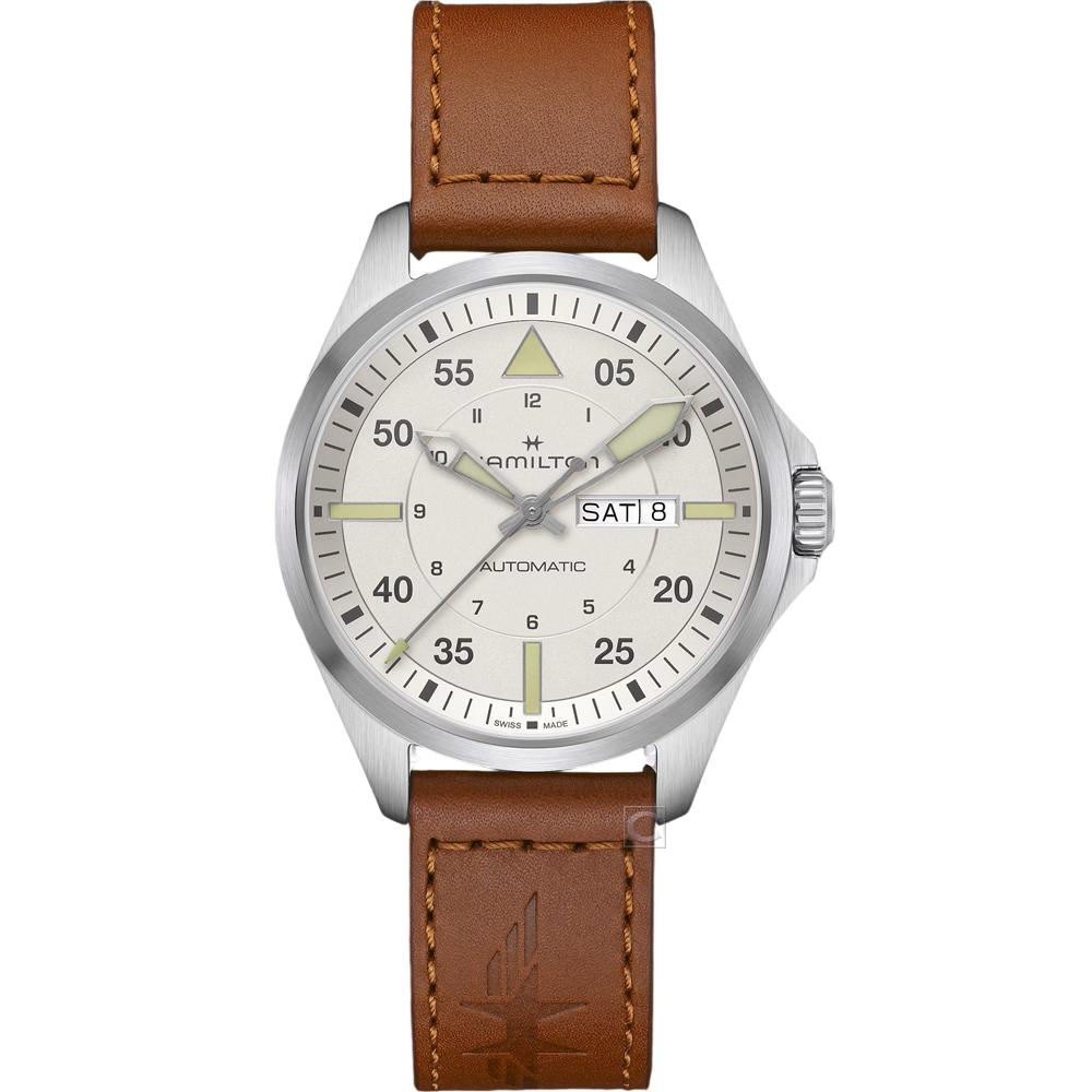 Hamilton 漢米爾頓 Khaki Aviation 卡其航空系列機械飛行錶 42mm H64635550