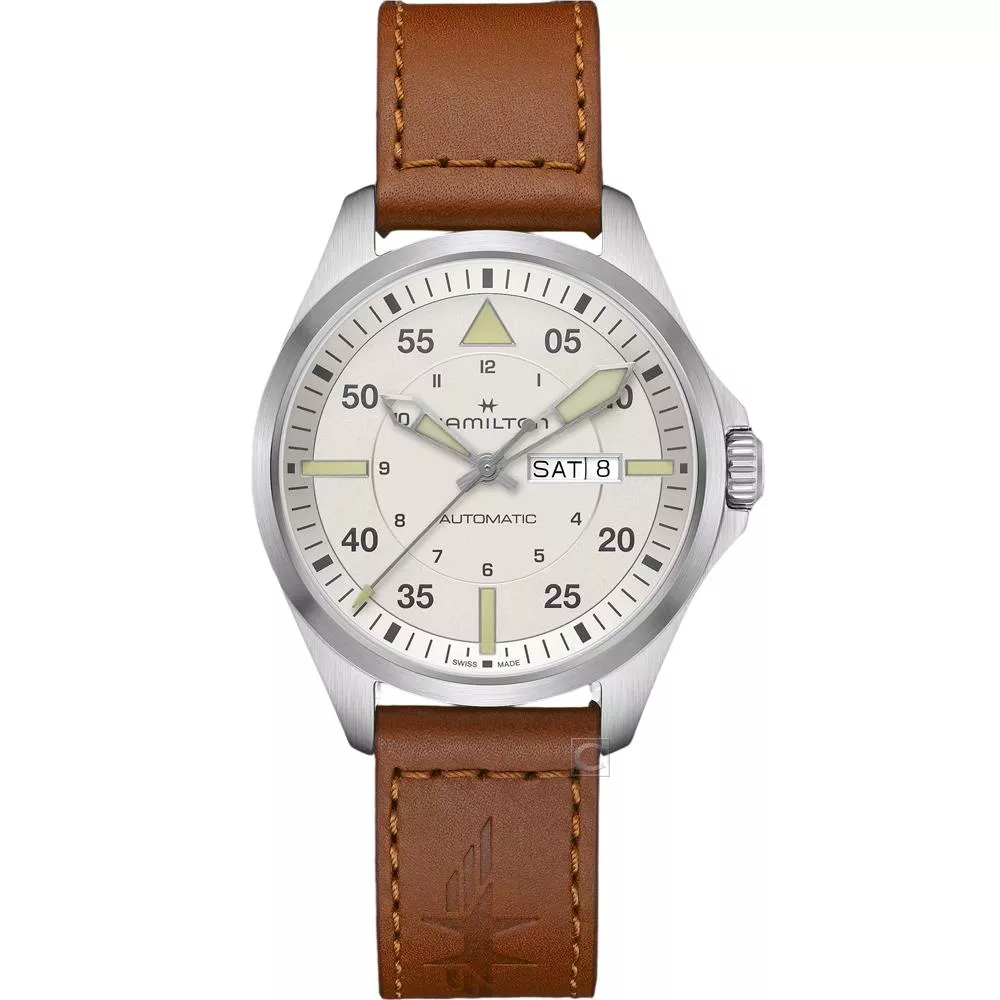Hamilton 漢米爾頓 Khaki Aviation 卡其航空系列機械飛行錶 42mm H64635550 Hamilton 漢米爾頓 Khaki Aviation 卡其航空系列機械飛行錶 42mm H64635550