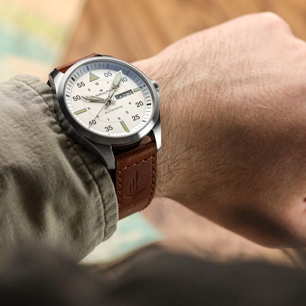 Hamilton 漢米爾頓 Khaki Aviation 卡其航空系列機械飛行錶 42mm H64635550