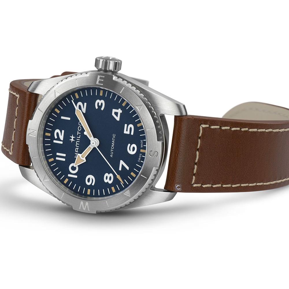 Hamilton 漢米爾頓 Khaki Field Expedition 卡其野戰探險機械錶 手錶 藍色37mm/H70225540