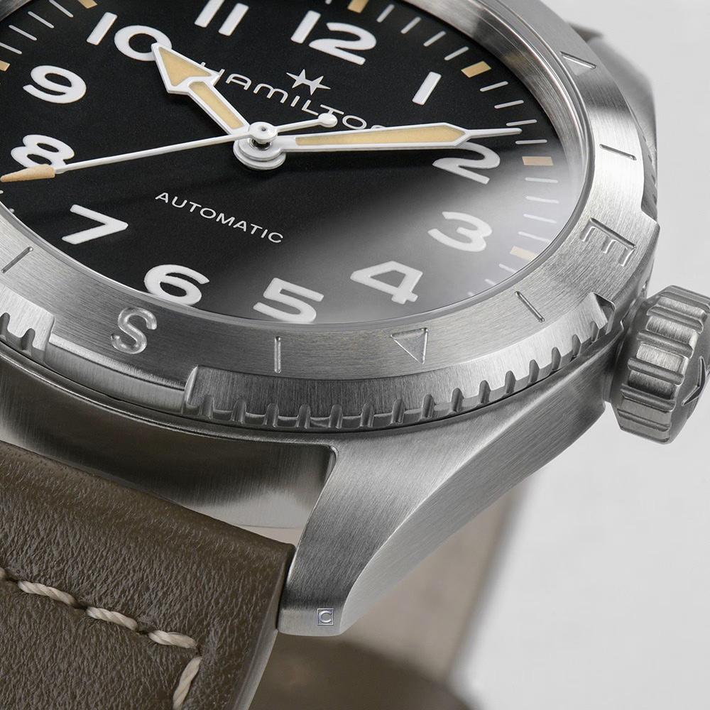 Hamilton 漢米爾頓 Khaki Field Expedition 卡其野戰探險機械錶 手錶 黑色x棕37mm/H70225830