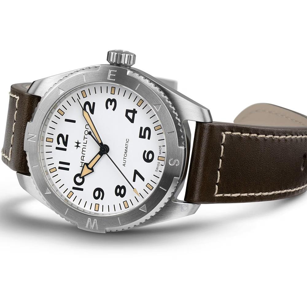 Hamilton 漢米爾頓 Khaki Field Expedition 卡其野戰探險機械錶 男錶 手錶 白色41mm/H70315510