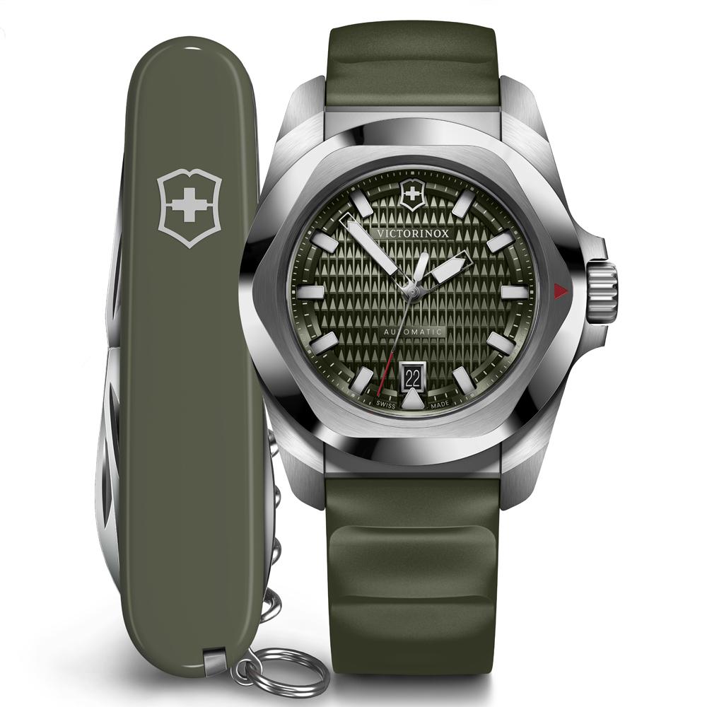 Victorinox 瑞士維氏錶 I.N.O.X. Automatic機械錶套組 男錶 手錶-41mm VISA- 242017.1