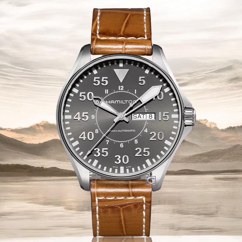 Hamilton 漢米爾頓 Khaki Aviation 卡其航空系列機械錶/ 46mm 飛行錶 男錶-H64715885