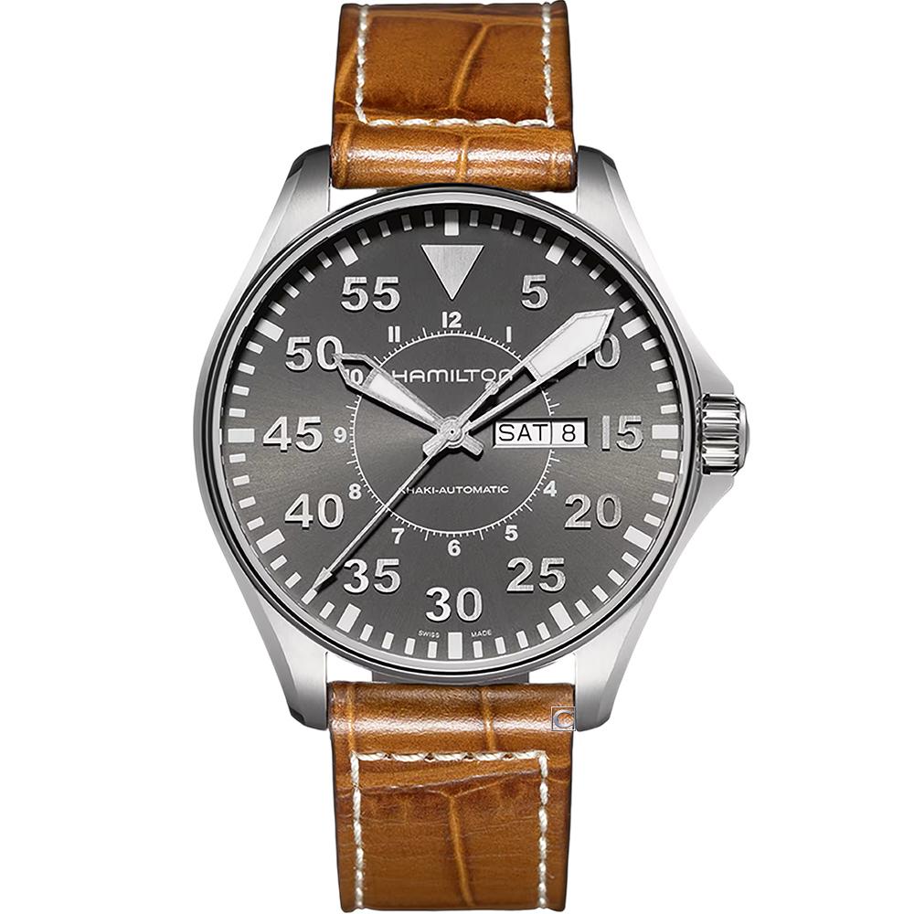 Hamilton 漢米爾頓 Khaki Aviation 卡其航空系列機械錶/ 46mm 飛行錶 男錶-H64715885