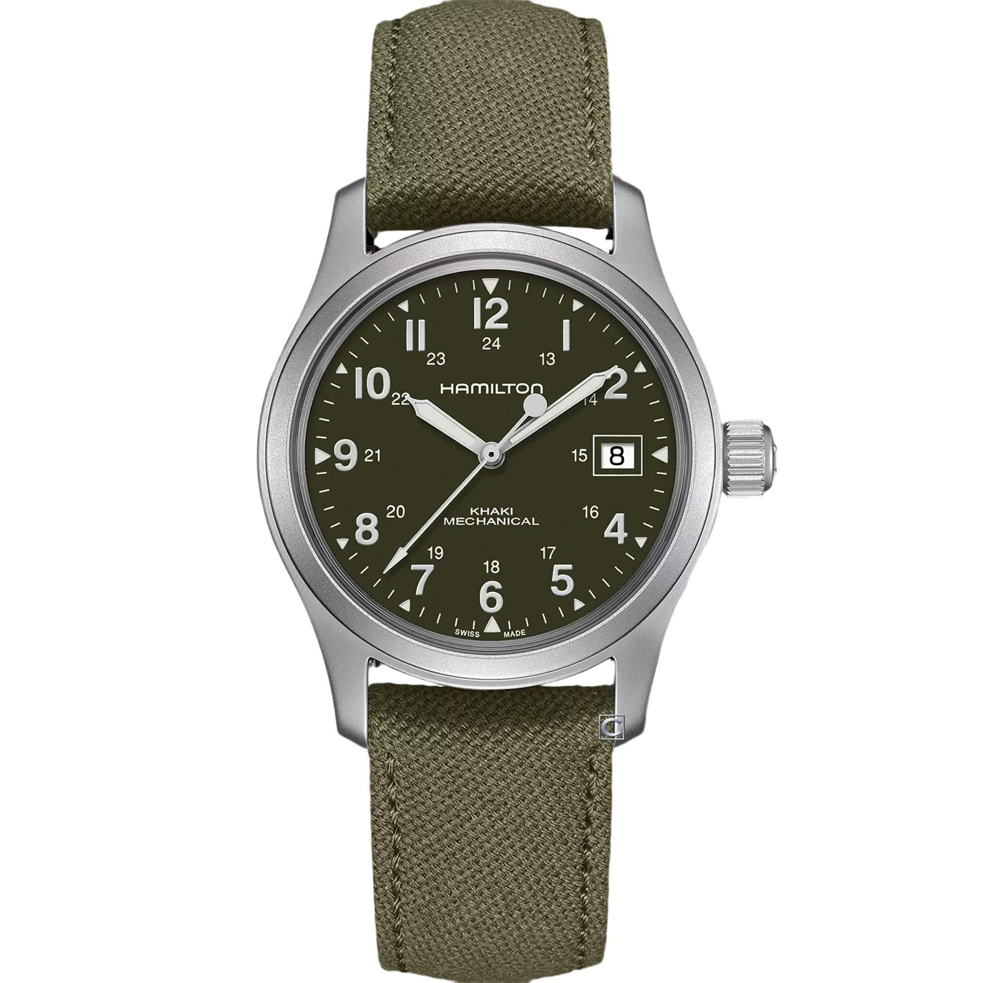 Hamilton 漢米爾頓 Khaki Field 卡其野戰 機械錶(綠色/38mm) 珍珠港 班艾佛列克配帶款 H69439363