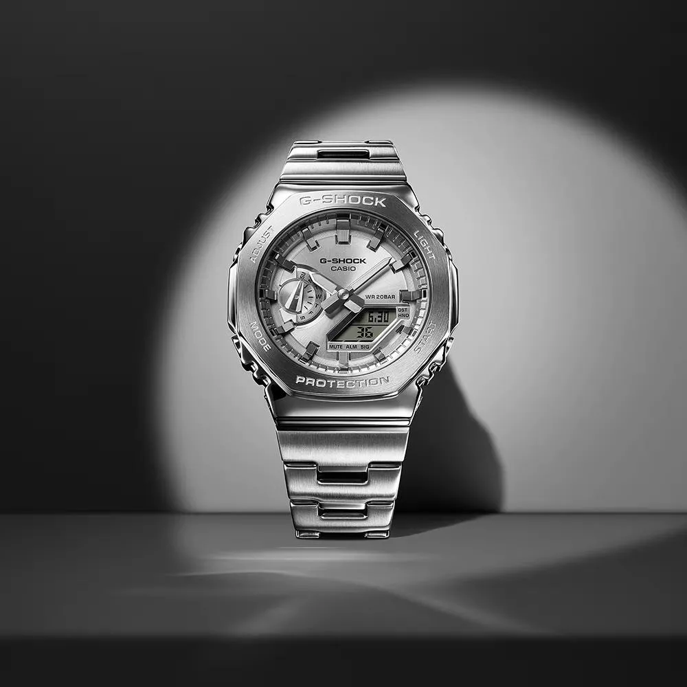 CASIO卡西歐 G-SHOCK 經典八角 金屬 八角形錶殼 男錶-GM-2110D-7A CASIO卡西歐 G-SHOCK 經典八角 金屬 八角形錶殼 男錶-GM-2110D-7A