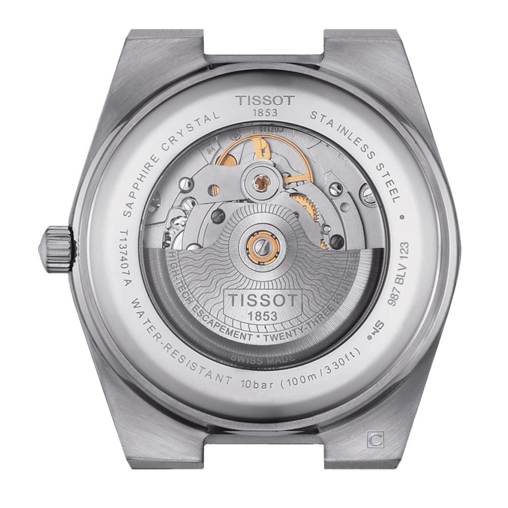 TISSOT 天梭錶 PRX POWERMATIC 80 漸層藍機械錶-T1374071105101