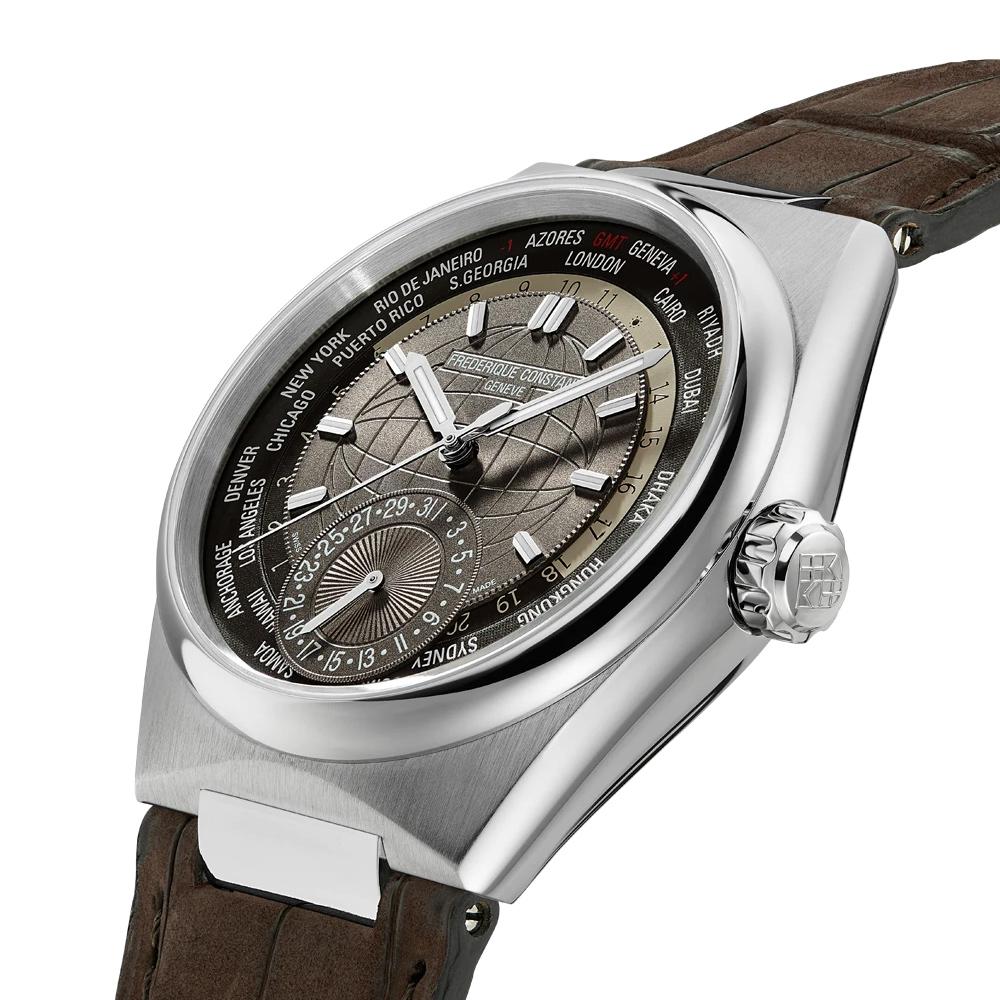 Frederique Constant 康斯登 Highlife  Worldtimer Manufacture 系列機械錶-41mm棕/FC-718C4NH6