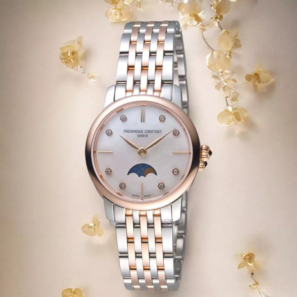 CONSTANT 康斯登 Slimline 超薄月相時尚女錶-FC-206MPWD1S2B CONSTANT 康斯登 Slimline 超薄月相時尚女錶-FC-206MPWD1S2B