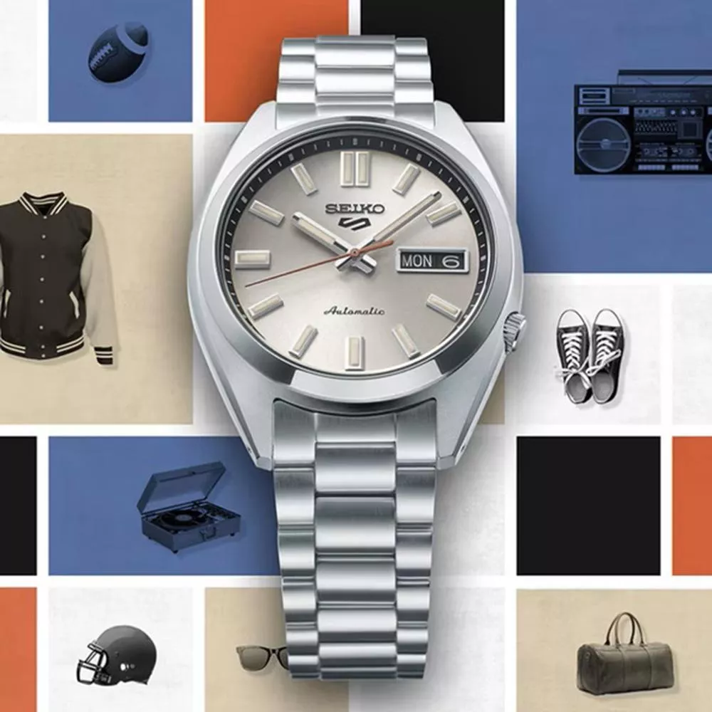 SEIKO 精工錶  5 Sport SNXS系列 機械腕錶-37.4mm灰\\色/4R36-15M0N，SRPK91K1