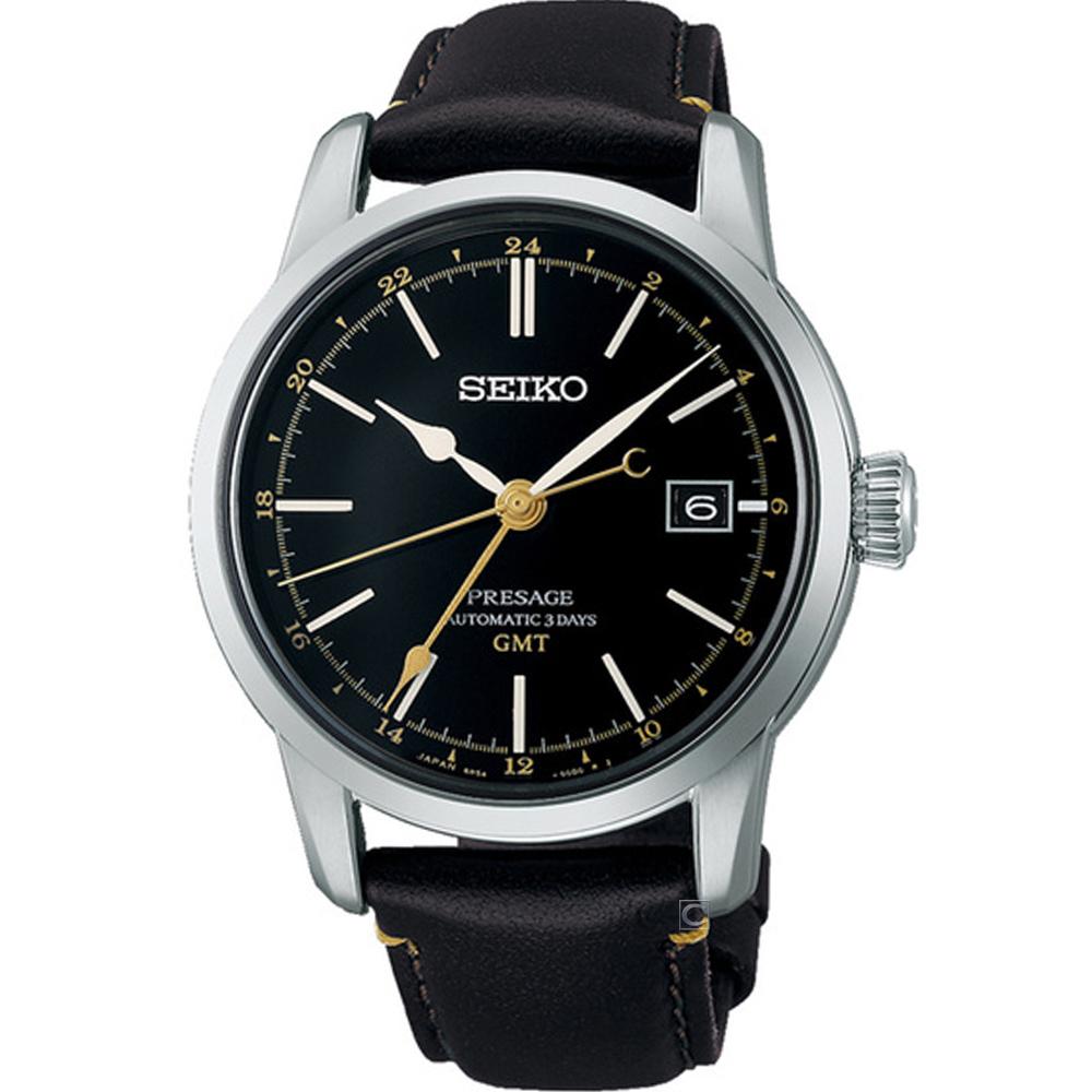 SEIKO 精工錶 Prospex GMT 日本漆藝機械錶 男錶-40.2mm -SPB447J1/6R54-00F0C