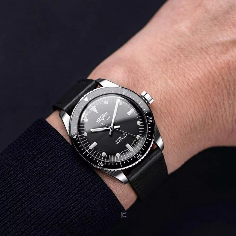 VULCAIN 窩路堅 潛水員系列 大三針 機械錶 男錶 手錶38mm/660170B07.BAC243 VULCAIN 窩路堅 潛水員系列 大三針 機械錶 男錶 手錶38mm/660170B07.BAC243
