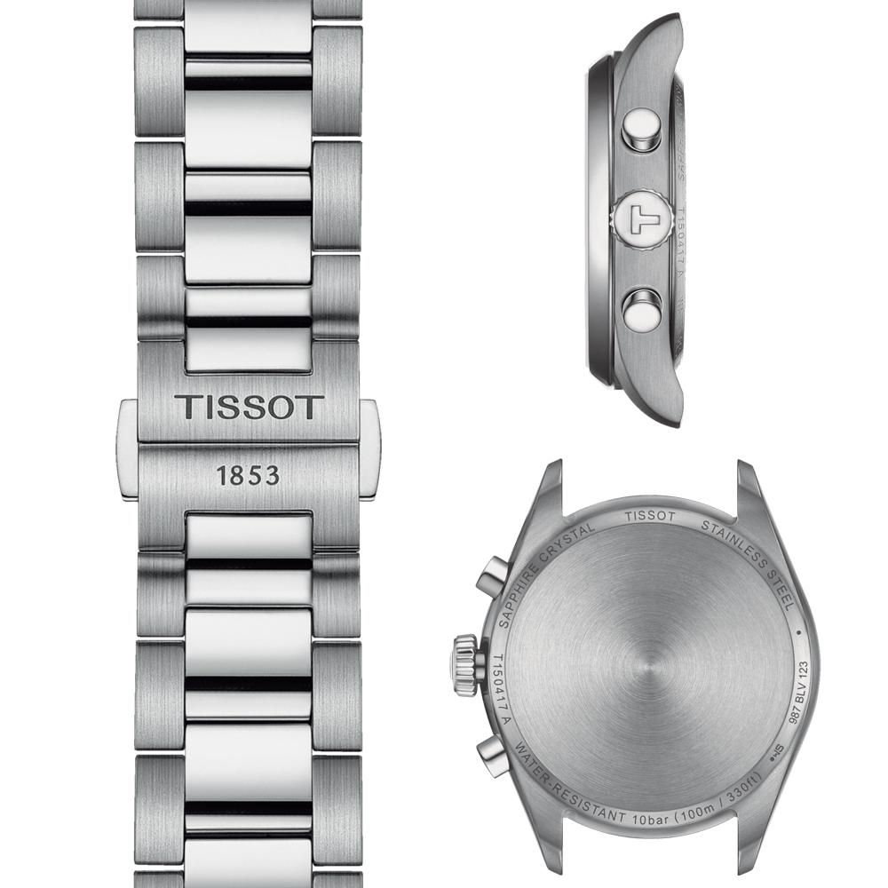 TISSOT 天梭 官方授權 PR100 SPORT 運動時尚計時腕錶-40mm/綠色 T1504171109100