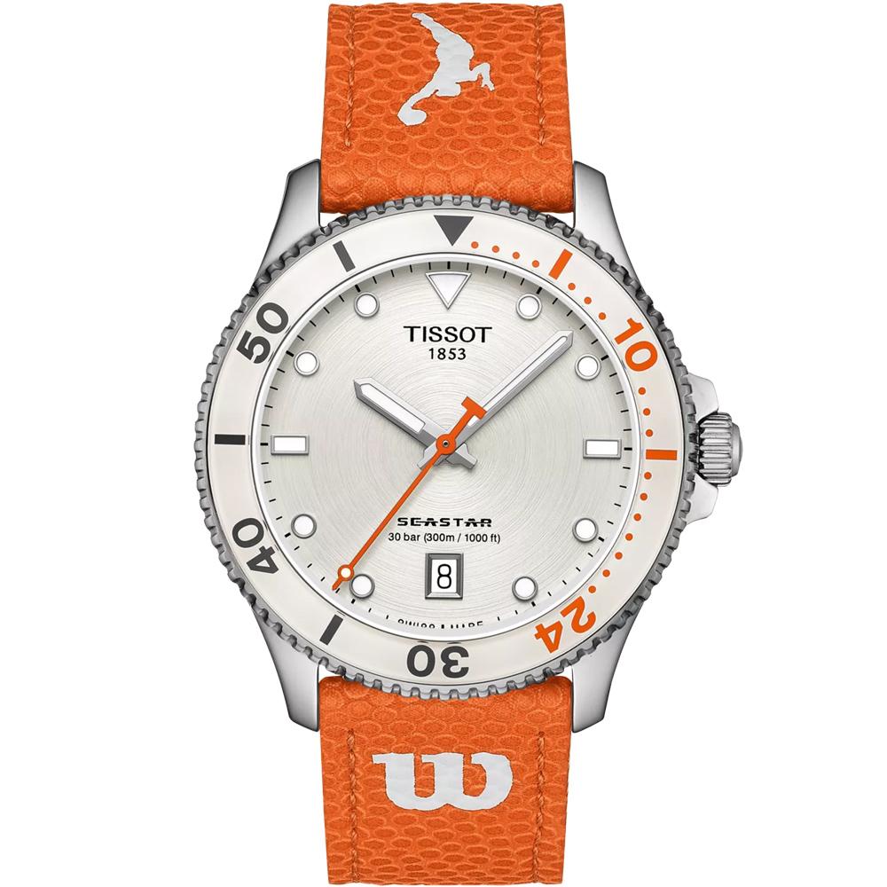 Tissot 天梭錶 官方授權 Seastar Wilson WNBA 美國女職籃 腕錶 手錶-T1204101701100