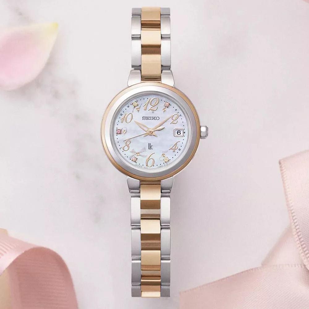 SEIKO 精工錶 Lukia 太陽能 電波錶 女錶 手錶 指針錶-1B22-0CY0P/SSVW236J SEIKO 精工錶 Lukia 太陽能 電波錶 女錶 手錶 指針錶-1B22-0CY0P/SSVW236J