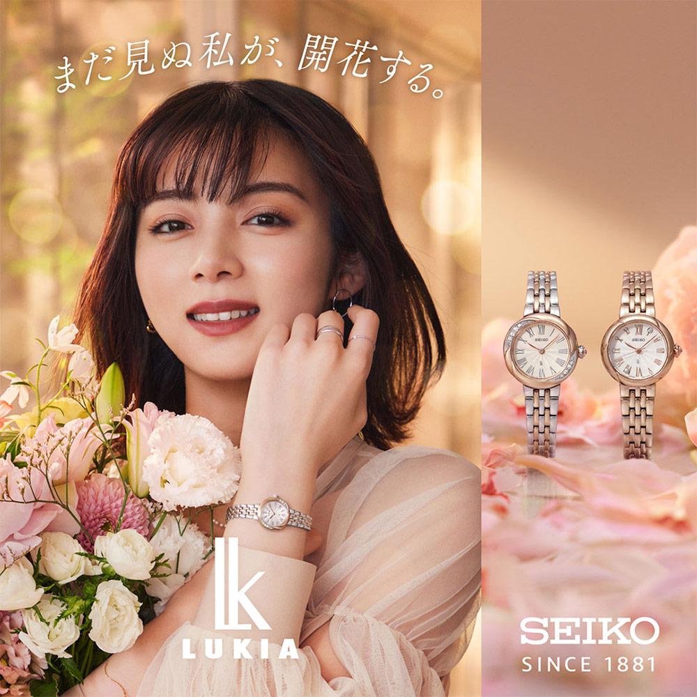 SEIKO 精工錶 LUKIA  羅馬刻度 時尚女錶 手錶 指針錶 玫瑰金色-4N30-00W0K/SSWA004J