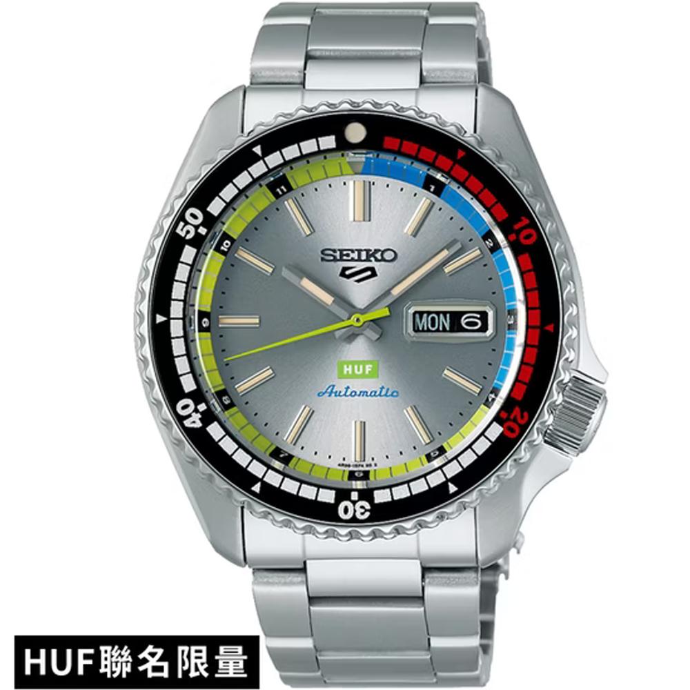 (聊聊甜甜價) SEIKO 精工 5 Sports HUF聯名機械錶 男錶 手錶-42.5mm_ 4R36-16J0N/SRPL33K1