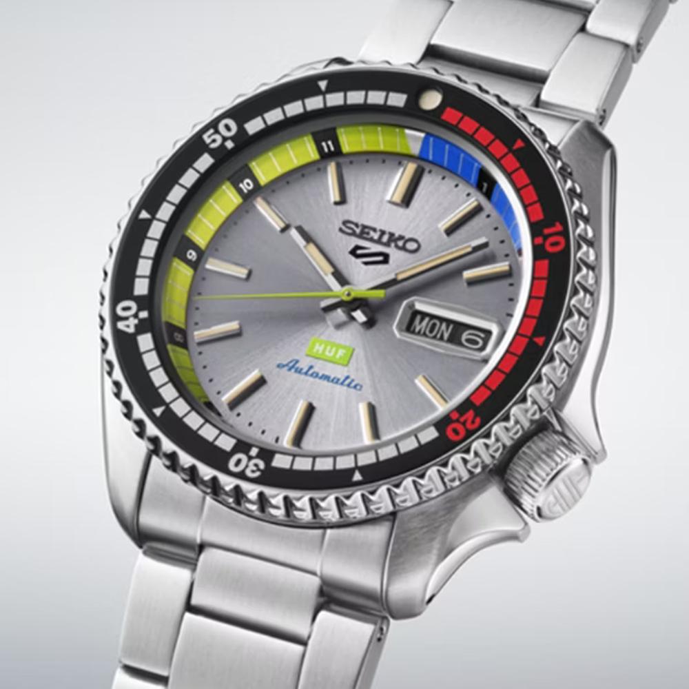 (聊聊甜甜價) SEIKO 精工 5 Sports HUF聯名機械錶 男錶 手錶-42.5mm_ 4R36-16J0N/SRPL33K1