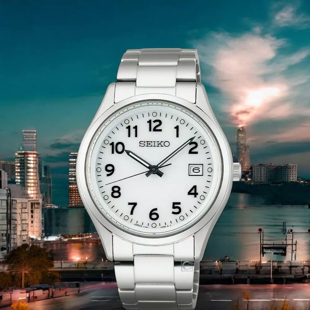 (聊聊甜甜價)  SEIKO 精工錶 日系SOLAR 太陽能 經典男錶 手錶 阿拉伯刻度-V157-0DX0S/SBPX153J_SK043